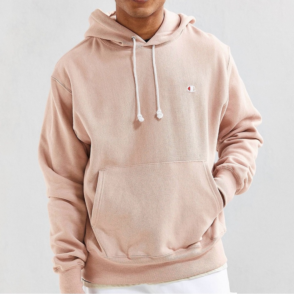 Champion UO Exclusive Classic C Patch Hoodie Sweatshirt Reverse Weave Size S